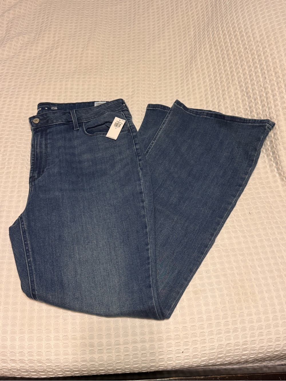 Old Navy Women's Wide Leg Jeans - Dark Blue Wash